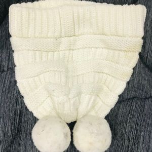 Cream beanie